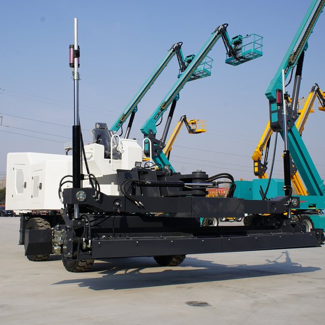 High Quality Jiubang Brand Laser Screed Machine for Cement Leveling with 1.5mm Precision 35.5kw Power Engine New Condition