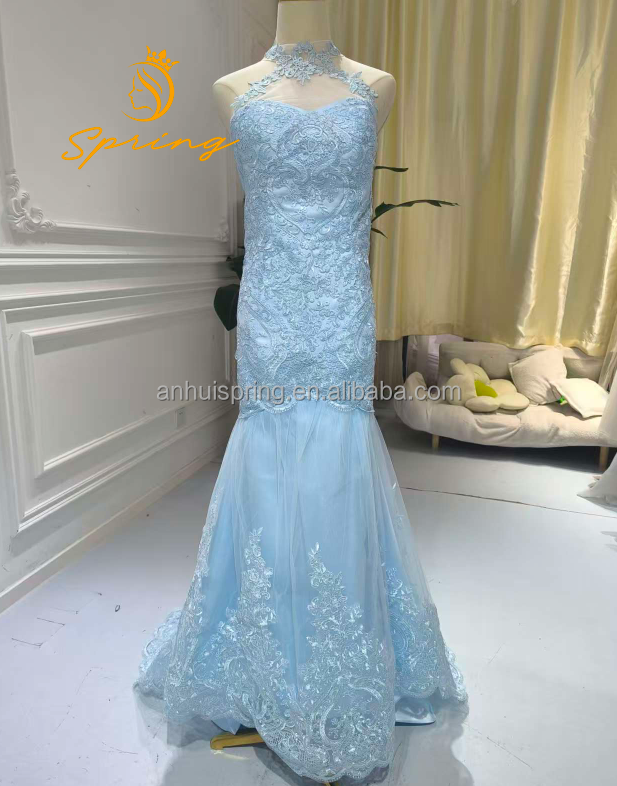 Shop Online Royal Blue Wedding Gown Floor-Length Style, Gothic Design |  Alibaba.com