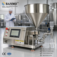 Máquina de Llenado con Bomba Magnética Servo BANMO, Dosificador de Líquidos de Precisión Sanitaria de Sobremesa, Acero Inoxidable, Tri-Clamp, Pantalla Táctil