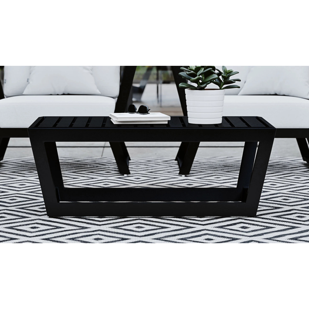 European design aluminum frame outdoor coffee table Patio Furniture coffee tables