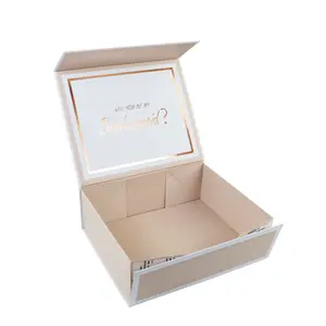 Confezione regalo personalizzata di lusso per feste di compleanno scatola per bomboniere proposta di damigella d'onore dolci scatole per bomboniere