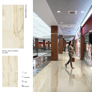 Aric Crema 900x1800mm Porcelain Glazed Tiles Full Polished Stone Look For Premium Interior Spaces - Product Image 5