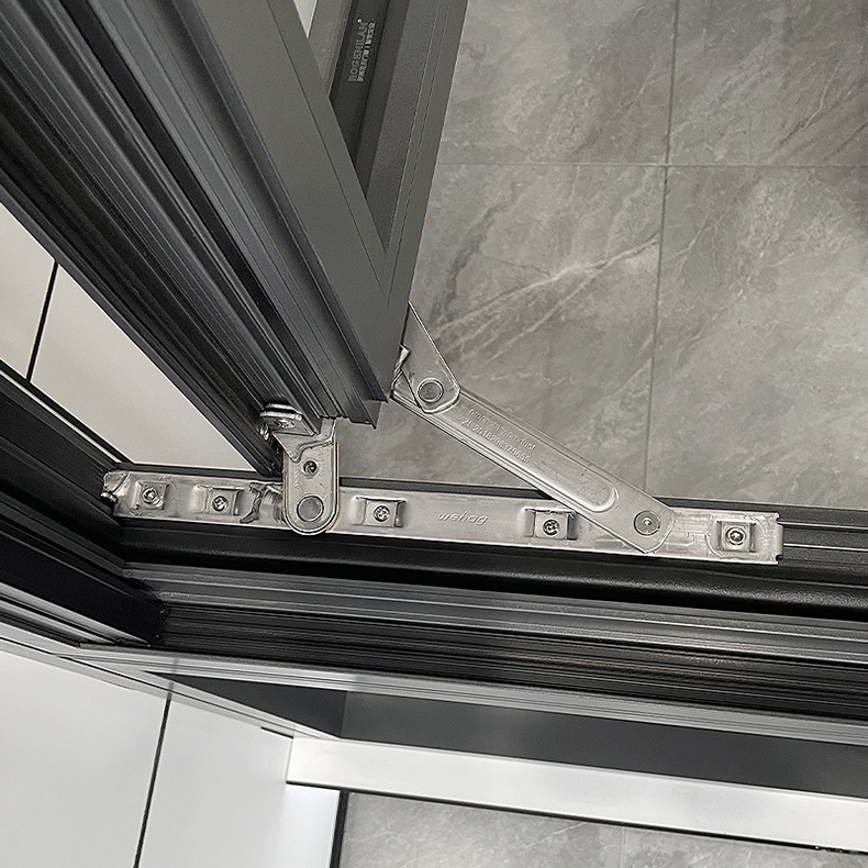 Casement Aluminium Tilt And Turn Windows Waterproof Double Glazed