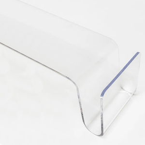 โต๊ะกาแฟอะคริลิคหรูหราแบบเรียบง่ายกระจกยืนทำจากพลาสติกทนทานเฟอร์นิเจอร์บ้านแผงไม้โซฟาเตียงนอน - Product Image 2