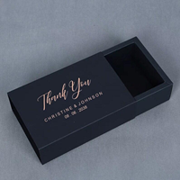 Boîte en papier personnalisée d'usine, boîte à tiroir de luxe pour chocolats et bonbons, boîte cadeau dorée pour mariage et fête, emballage de produit avec logo