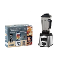 Pengolah Makanan Elektrik 2-in-1 Terlaris untuk Rumah Tangga, Blender Mixer Multifungsi Bahan Stainless Steel 5-Kecepatan