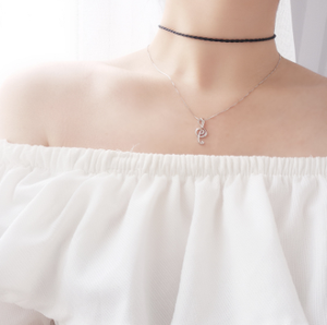 Collier vintage en acier inoxydable pour femmes et filles, pendentif avec symbole musicale, en or véritable, symbole musical, 1 pièce - Product Image 6