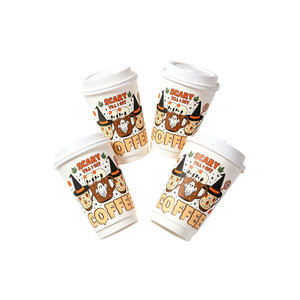 Bicchieri di Carta a Doppia Parete <span class=keywords><strong>Hallowenn</strong></span>, Grado Alimentare, Isolamento Termico Rinforzato, Bicchieri Usa e Getta per Caffè, Bar, Bevande da Asporto, Ristoranti - Product Image 1