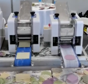 R & M-minimáquina de envoltura de masa automática de acero inoxidable, pelmeni gyoza, cortador de moldes cortados, juego de máquinas <span class=keywords><strong>para</strong></span> hacer dumplings y piel - Product Image 4