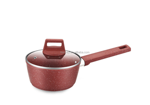 Casseroles en aluminium moulé avec revêtement en <span class=keywords><strong>pierre</strong></span> de granit céramique antiadhésive de luxe Casseroles Casseroles Wok Poêle à frire Marmites de cuisson Batterie de cuisine - Product Image 5