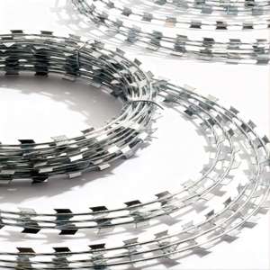 سلك شائك من الفولاذ المقاوم للصدأ المجلفن/سلك أمان مسنن على شكل لفائف للمزارع والسجون وسياج الأمان - Product Image 3