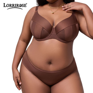 <span class=keywords><strong>Reggiseno</strong></span> Plus Size a Coppa Piena con Ferretto Push-Up, Sottile e Traspirante in Rete, Anti-Cedimento, Alto Supporto, Minimizer per Seni Grandi D J Cup, per Donne Curvy - Product Image 2