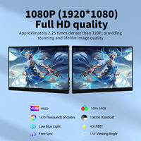 SOBOLAN 15.6 pouces écran tactile Portable 1080P USB-C HDR OLED écran tactile moniteur double haut-parleurs Premium