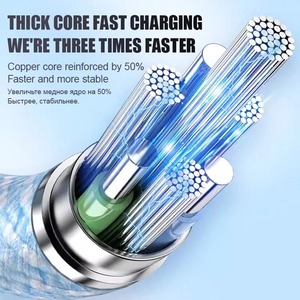 สายชาร์จเร็ว<span class=keywords><strong>แบ</strong></span>บถัก PD 60W คุณภาพสูง 100 ชิ้น สำหรับ iPhone 16 15 14 13 12 17 Pro Max สาย USB C อุปกรณ์เสริมสำหรับชาร์จ - Product Image 3