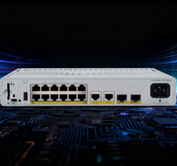 Cisco Catalyst 9200CX-12P-2X2G-E Commutateur Géré 12 Ports PoE+ 2x10G SFP+ 2x1G Network Essentials Sans Ventilateur Compact Couche 3 Neuf