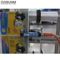 Machine d'étiquetage d'autocollant de bouteille de rouleau de bouteille semi-automatique professionnelle de haute qualité applicateur d'étiquettes de petite bouteille