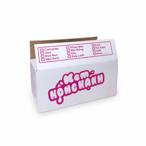Cajas de papel corrugado de 3 capas con forma de rectángulo blanco y rosa personalizadas, cajas de papel corrugado de 2mm de espesor, embalaje de helado plegable - Product Image 1