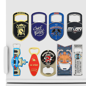 Personalized Magnetic Bottle Opener <strong>Custom</strong> Design Your Metal Zinc Alloy 3D Souvenirs Logo Beer Bottle Opener Fridge Magnet - Product Image 1