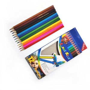 ชุดเครื่องเขียนศิลปะคุณภาพสูง 12 สี ปลอดสารพิษ เป็นมิตรกับสิ่งแวดล้อม ดินสอสีหลายรูปทรง ปลายแหลมสำเร็จรูป สำหรับเด็ก วาดภาพบนไม้ - Product Image 4