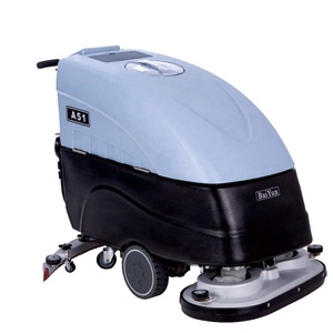 Machine de nettoyage automatique de sols à deux brosses pour atelier, usine, entrepôt, hôtel, sols en caoutchouc, bois et carrelage - Product Image 3