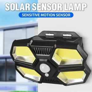Lámpara de pared con energía solar, LED COB, sensor de cuerpo humano, luz de paisaje para patio exterior, resistente al agua - Product Image 2