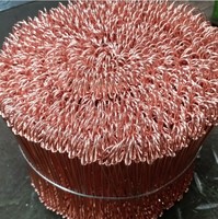 Fil de ligature recuit et cuivré à double boucle 1,1 mm/1,2 mm 12 cm/14 cm/16 cm/18 cm Q195 Yuking YZW-13 avec service de coupe