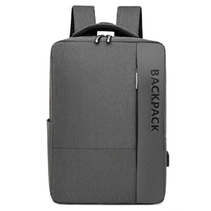 Sac à dos pour ordinateur portable Lvteng, tendance, en tissu Oxford, avec bande réfléchissante personnalisée, imperméable, fermeture éclair antivol, port de charge USB - Product Image 1