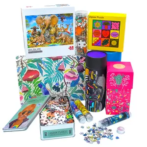 Oem Custom Gepersonaliseerde Puzzel Spel 100/500/1000/2000 Stukjes Legpuzzels Voor Volwassen Kinderen Papier Puzzel Spel