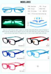 Wenzhou recién llegados gafas de color azul cielo niño gafas marco con correa y EspaÃ a - Product Image 4
