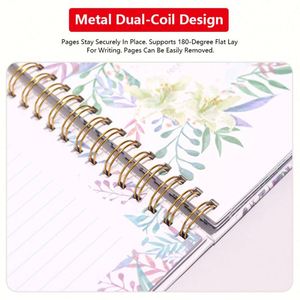 Cuadernos Catálogo, Impresión Personalizada, Organizador Espiral con Lámina Dorada Rosa, Tapa Dura, Diario de Papel para Bodas, Agenda, Planificador - Product Image 5