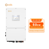 Onduleur hybride triphasé Solis S6-EH3P50K-H haute tension 50 kW 100 kW pour système solaire commercial