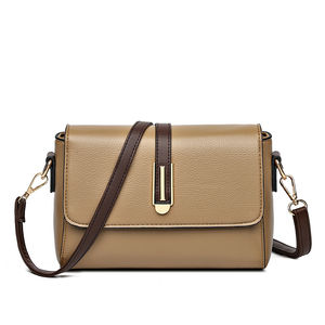 Bolso de Hombro Geométrico Vintage para Mujer, Venta al Por Mayor de Fábrica, Detalle de Remaches, Cierre con Cremallera, Diseño Antirrobo, Material PU Duradero - Product Image 3