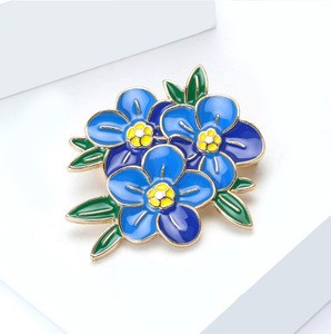 Broches de Cristal con Flores de Última Moda 2026, Botones de Diamantes de Imitación, Aleación Chapada en Oro, Personalizados, Unisex, para Uso Diario, Compromiso, Boda - Product Image 1