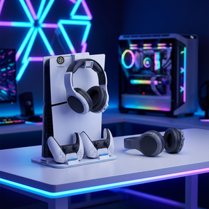 OEM <strong>Cooling</strong> <strong>Stand</strong> for <strong>PS5</strong> Slim Multifunctional Charging Station with Fan Custom Packaging Private Label Accessories - Product Image 1