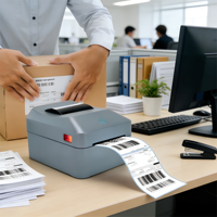 Imprimante d'étiquettes thermiques de bureau NETUM 4x6 commande en gros remise sans encre nécessaire adresse et étiquettes d'emballage d'affranchissement en stock