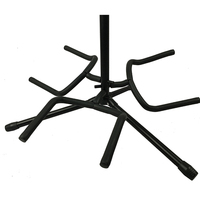 Support de guitare vertical pliable en métal noir Rayyu GH-556 à trois pieds, vente en gros d'usine