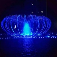 Fuente Musical Dinámica de Acero Inoxidable con Iluminación RGB para Parques de Atracciones, Diseño Personalizado 2026 (Uso Comercial)