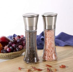 Ensemble moulin à sel et poivre en céramique avec support et brosse - Product Image 2
