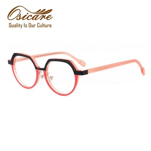 Gafas de Alta Calidad con Logotipo Personalizado en Color, Hechas a Mano con Acetato, Monturas Ópticas para Hombre y <span class=keywords><strong>Mujer</strong></span> con Certificación CE - Product Image 3