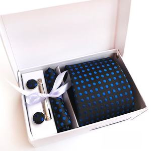 Corbata <span class=keywords><strong>de</strong></span> lunares <span class=keywords><strong>de</strong></span> lujo <span class=keywords><strong>de</strong></span> 8cm, entretela cosida a mano con buena irrompible, sostiene el nudo perfecto, cuidado fácil, juego <span class=keywords><strong>de</strong></span> regalo <span class=keywords><strong>de</strong></span> corbatas para hombre - Product Image 6