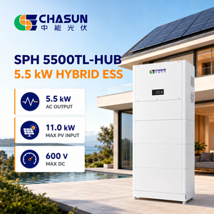 อินเวอร์เตอร์พลังงานแสงอาทิตย์แบบไฮบริด Growatt 5.5kW รุ่น <span class=keywords><strong>SPH</strong></span> 5500TL-HUB 2 MPPT 16A 600V IP66 รับประกัน 10 ปี สำหรับบ้าน ระบบ ESS แบตเตอรี่ LiFePO4 รองรับการสื่อสารแบบ CAN - Product Image 4