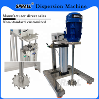 SPRALL Power Savon Liquide Lotion Agitateur Haute Vitesse Dispersant Pneumatique Système De Levage Peinture Dissolver Machine Shampooing Mélangeur