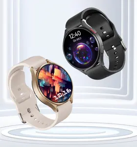 Smartwatch 1.3 Polegadas tela de discagem redonda botão giratório pulseira esportiva BT Chamada GPS Galaxy Watch 6 Smartwatch