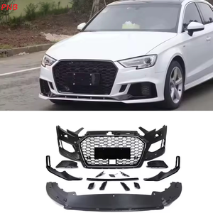 Kit <span class=keywords><strong>Paraurti</strong></span> Anteriore Stile RS3 per Audi <span class=keywords><strong>A3</strong></span> S3 8V.5 2017 2018 2019 con Griglia e Sensore Radar ACC - Product Image 1