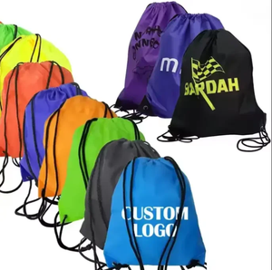 กระเป๋าเป้สะพายหลังแบบมีเชือกผูก ทำจากโพลีเอสเตอร์ 210D พิมพ์ลายการ์ตูน เป็นมิตรกับสิ่งแวดล้อม ใช้ซ้ำได้  รับผลิตตามแบบ  กระเป๋าโปรโมชั่นขายส่ง ยี่ห้อ LUNBO - Product Image 4