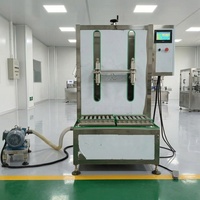 Machine de remplissage d'huile pour petits moteurs, machine de remplissage d'huile 20l, machine de remplissage semi-automatique à 2 têtes de type pesage