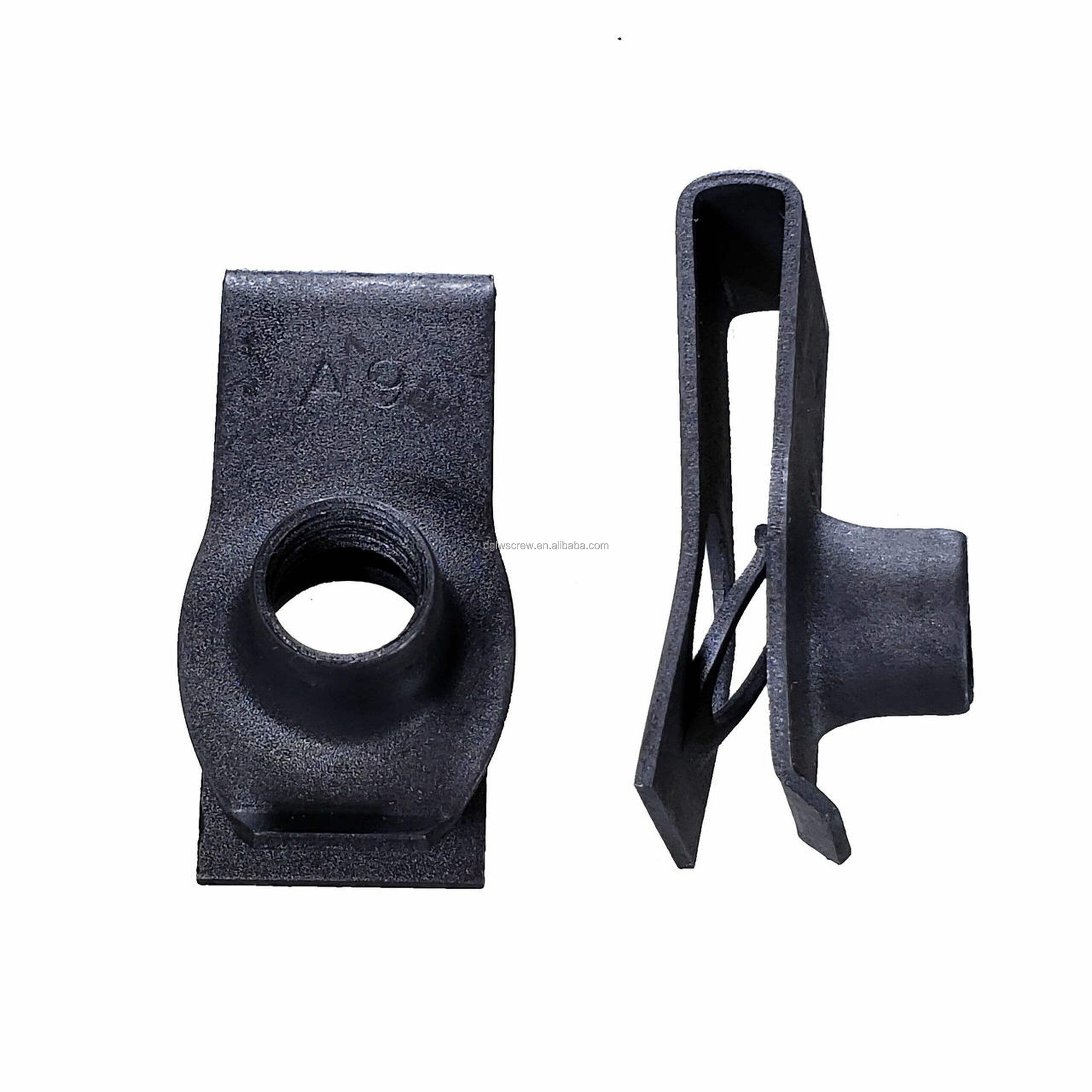 source din3570 m6 m8 m12高品质定制黑色u型螺母家具u型夹螺母碳钢夹
