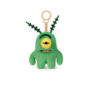 Fuggler Divertido Monstruo Feo de la Serie <span class=keywords><strong>Bob</strong></span> <span class=keywords><strong>Esponja</strong></span> y Patricio Estrella, Muñeco de Peluche Adorable, Llavero de Peluche Decorativo con Dientes Grandes, Colgante para Bolsos - Product Image 4