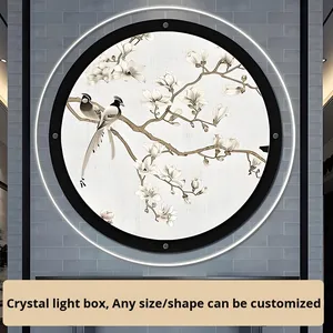 Ultra-Thin Vertical Display Sign LED Crystal <strong>Light</strong> <strong>Box</strong> Bar Counter Advertising <strong>Menu</strong> <strong>Board</strong> for Milk Tea Shop Aluminum Acrylic - Product Image 4