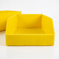 Bacs de rangement personnalisés pour showroom en feuille de polypropylène ondulé (PP) pour boîtes de stockage en polystyrène alvéolaire, conteneurs de picking en polystyrène alvéolaire, petits bacs